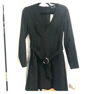 NWT Black suede Zara mini dress